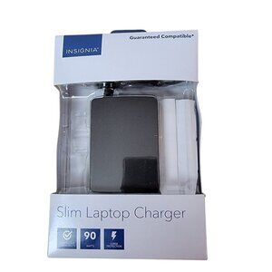 Insignia Slim 90 Watt laptop Charger - In Box With Tips